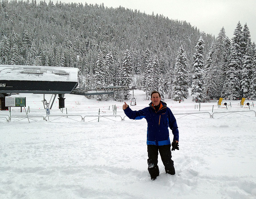 snorkel skiing Winter Park before lifts open