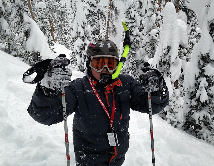 snorkel skiing Winter Park kyle