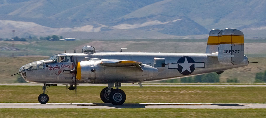 rocky mountain airport airshow b25 5514