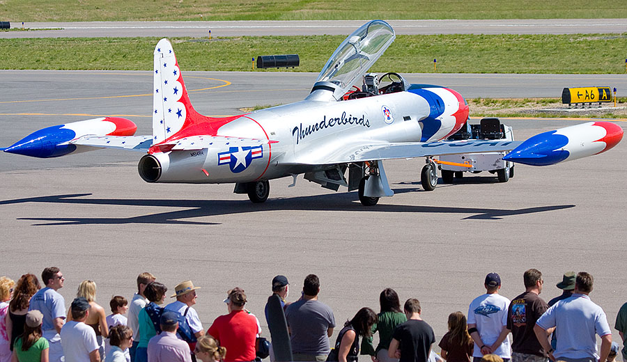 rocky mountain airport airshow t33 6055