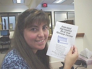 wendy marriage license